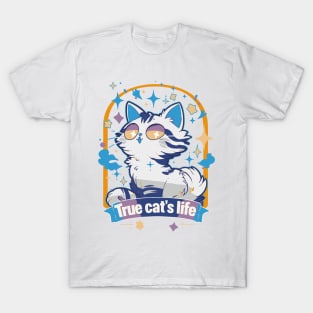 Colorful fantasy cat 02 T-Shirt